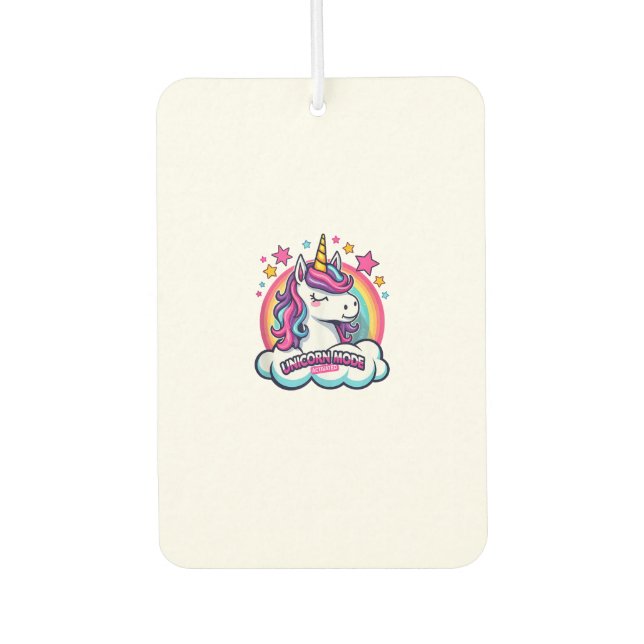 Désodorisant Pour Voiture Débardeur Licorne Mode Activé (Devant)