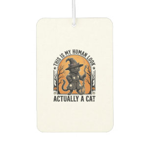 Désodorisant Pour Voiture Déguisement de chat Halloween drôle vintage sorciè