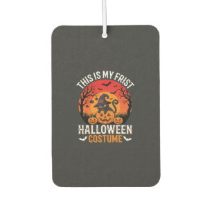 Désodorisant Pour Voiture Déguisement Halloween Sorcière Chat et Citrouille