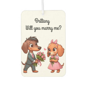 Désodorisant Pour Voiture Demande en mariage pour la Saint-Valentin
