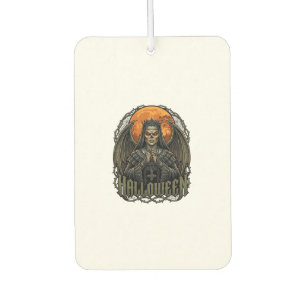 Désodorisant Pour Voiture Démon de Halloween Couronne de Nonne Ailes Lune Or