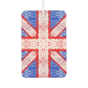 Désodorisant Pour Voiture Dentelle Union Jack Angleterre drapeau en rouge, b