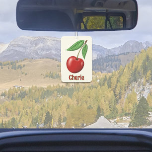 Désodorisant Pour Voiture Design de cerisier rouge personnalisé
