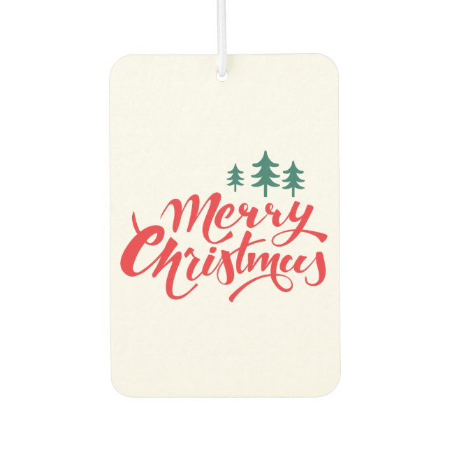 Désodorisant Pour Voiture Design de Noël avec arbres (Devant)