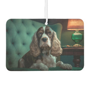Désodorisant Pour Voiture Design de portrait classique de Cocker Spaniel élé