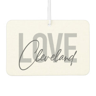 Désodorisant Pour Voiture Design moderne, simple, urbain, cool Love Clevelan
