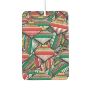 Désodorisant Pour Voiture Design Motif rétro rouge vert rayé