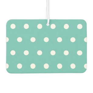 Désodorisant Pour Voiture Désodorisant de voiture à pois (Aqua et blanc)