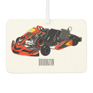 Désodorisant Pour Voiture dessin animé de Kart racing
