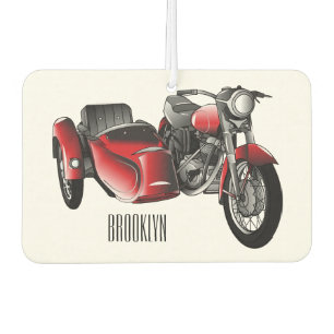 Désodorisant Pour Voiture dessin animé de la moto Sidecar