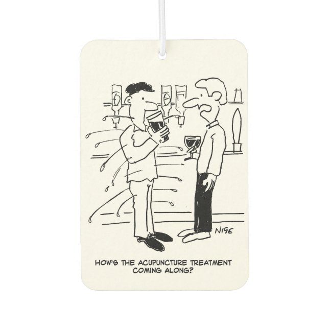 Désodorisant Pour Voiture Dessin animé de traitement d'acupuncture (Devant)
