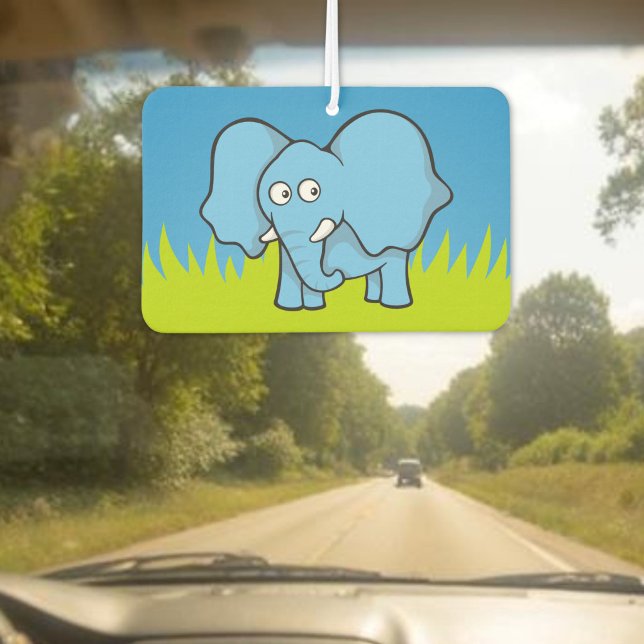 Désodorisant Pour Voiture Dessin animé éléphant bleu (Créateur téléchargé)