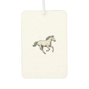 Désodorisant Pour Voiture Dessin de cheval Appaloosa courant gravé vintage_1