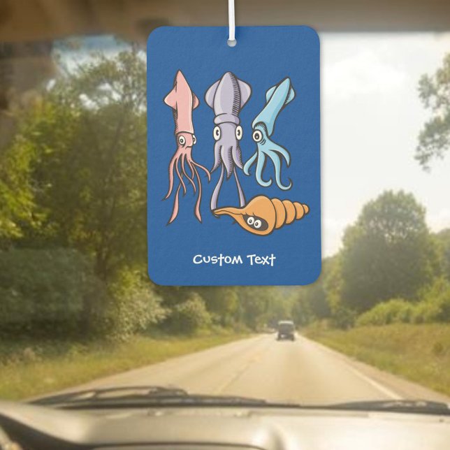 Désodorisant Pour Voiture Dessins animés de calmars (Créateur téléchargé)