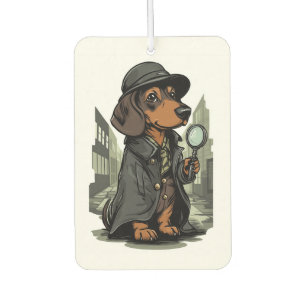 Désodorisant Pour Voiture Détective Dachshund - Chien de résolution de mystè