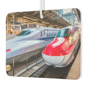 Désodorisant Pour Voiture Deux Shinkansen à la gare de Tokyo