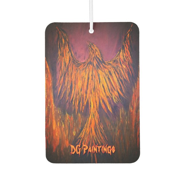 Désodorisant Pour Voiture DG Peintures Feu Phoenix (Devant)