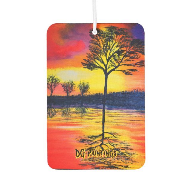 Désodorisant Pour Voiture DG Peintures Reflets de Soleil Chaud (Devant)