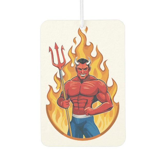 Désodorisant Pour Voiture Diable avec trident (Devant)