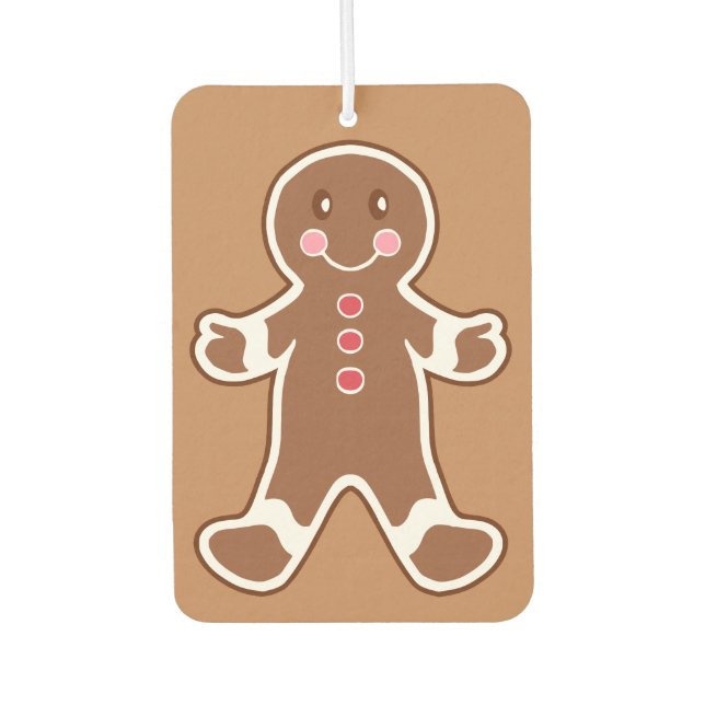 Désodorisant Pour Voiture Diffuseur de parfum de pain d'épice de Noël (Devant)