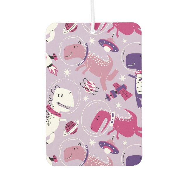 Désodorisant Pour Voiture Dinosaures de l'espace, Dinosaures mignons, Étoile (Devant)