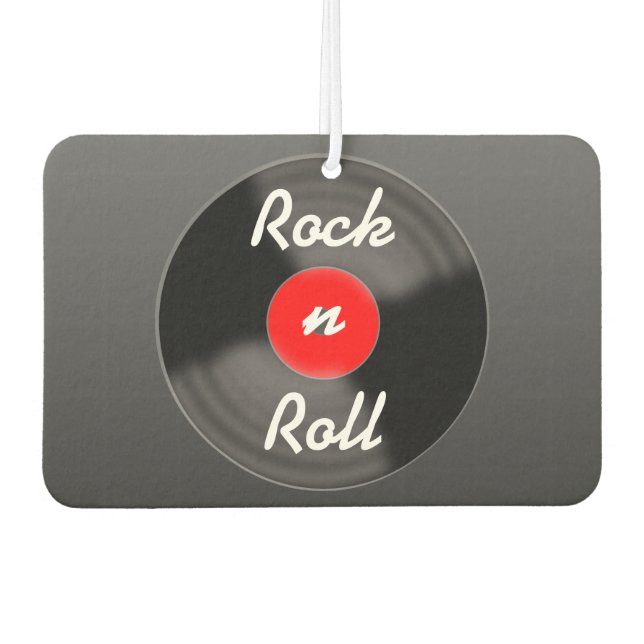 Désodorisant pour voiture disque vinyle rétro  (Devant)
