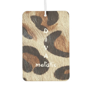 Désodorisant Pour Voiture DIVAmaliste Empreinte de léopard Air Freshener