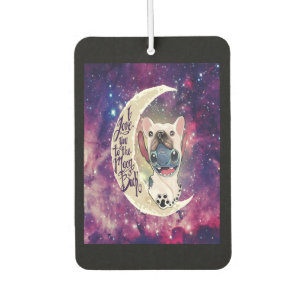 Désodorisant Pour Voiture Don de chien Je T'Aime Sur La Lune Et De Retour