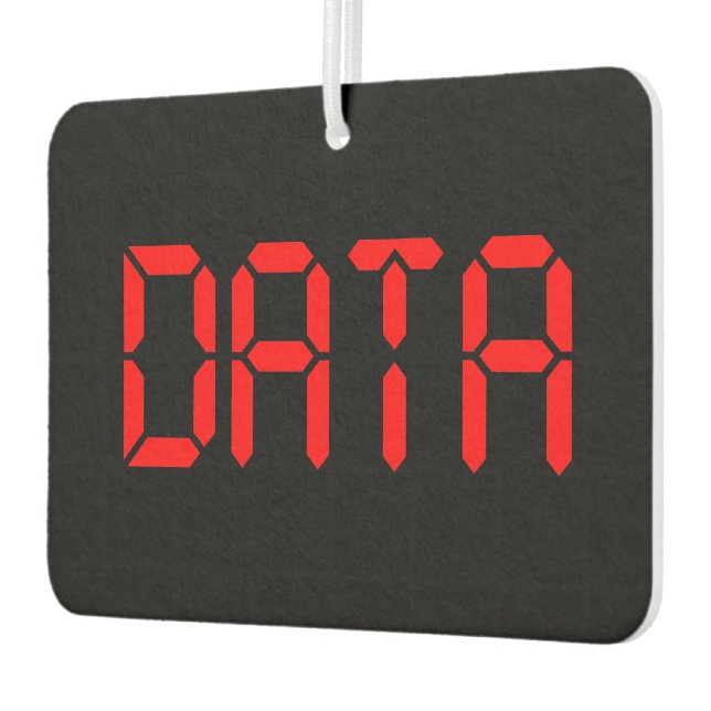 DÉSODORISANT POUR VOITURE DONNÉES NUMÉRIQUES (Gauche)