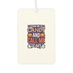 Désodorisant Pour Voiture Donnez-moi des bonbons Appelez Fantôme effrayant d