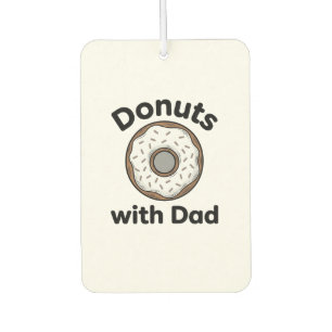 Désodorisant Pour Voiture Donuts avec Papa Design de T-shirt de Donut Vintag