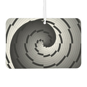 Désodorisant Pour Voiture Double Yin Yang Spiral par Kenneth Yoncich