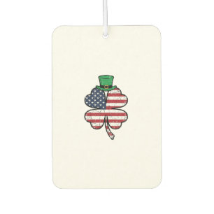 Désodorisant Pour Voiture Drape de trèfle vintage Saint-Patrick