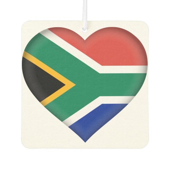 Désodorisant Pour Voiture Drapeau Afrique du Sud (Devant)