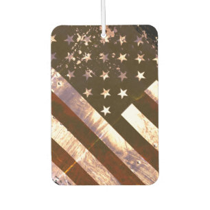 Désodorisant Pour Voiture Drapeau Américain Grunge Industriel Rétro