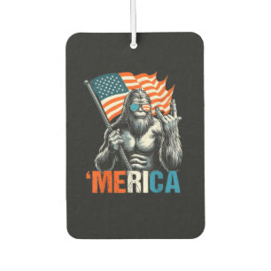 Désodorisant Pour Voiture Drapeau Américain Rock Bigfoot Merica