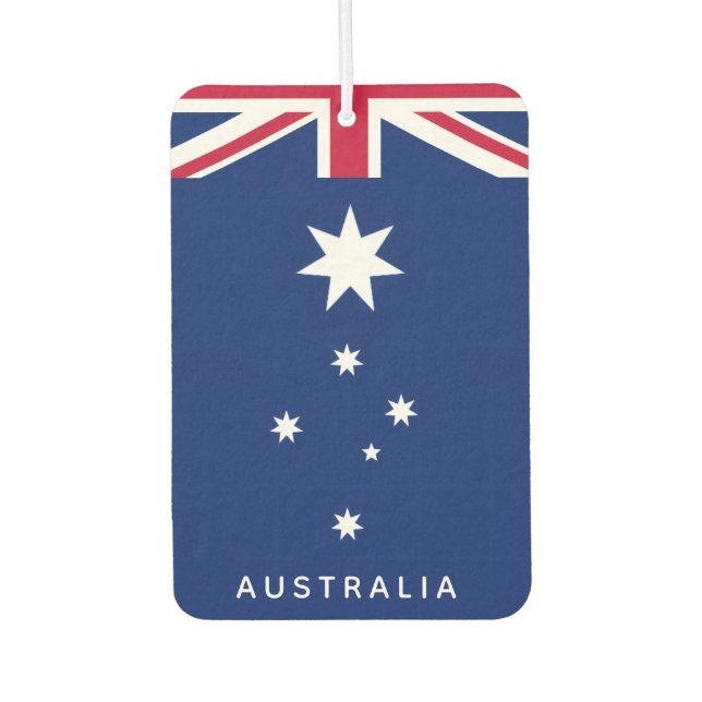 Désodorisant Pour Voiture Drapeau Australien Déconstruit (Devant)