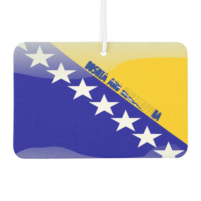 Désodorisant Pour Voiture Drapeau bosnien (Devant)