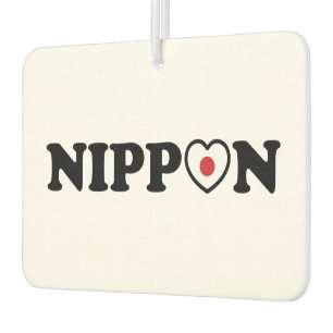 Désodorisant Pour Voiture Drapeau Coeur d'amour Nippon
