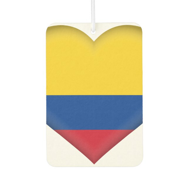 Désodorisant Pour Voiture Drapeau Colombie (Colombie) (Devant)