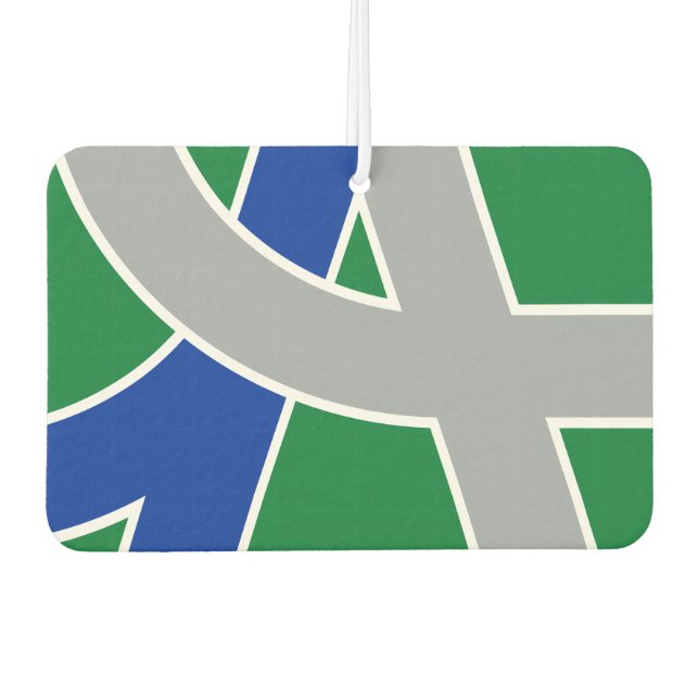 Désodorisant Pour Voiture Drapeau d'Albany, Oregon (Devant)