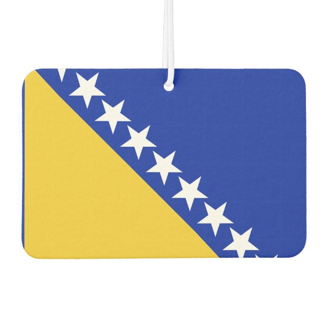 Désodorisant Pour Voiture Drapeau de Bosnie (Devant)