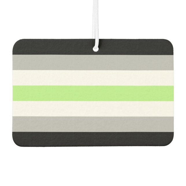 Désodorisant Pour Voiture Drapeau de fierté agender (Devant)