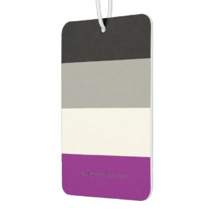 Désodorisant Pour Voiture Drapeau de fierté asexué de SlipperyJoe mettant l'