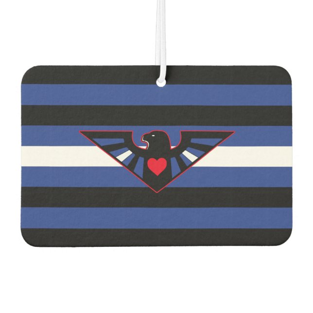 Désodorisant Pour Voiture Drapeau de fierté d'aigle en cuir (Devant)