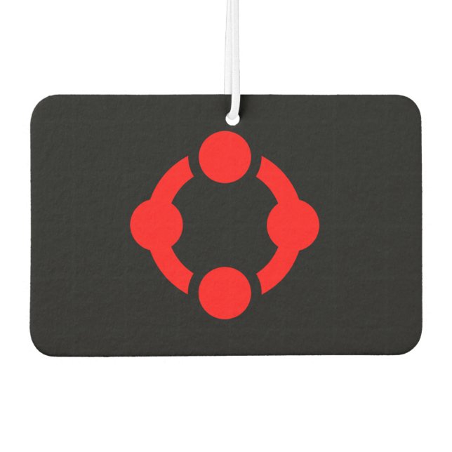 Désodorisant Pour Voiture Drapeau de fierté de niche (Noir) (Devant)