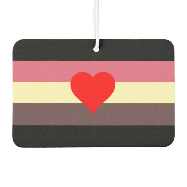 Désodorisant Pour Voiture Drapeau de fierté grasse (Devant)