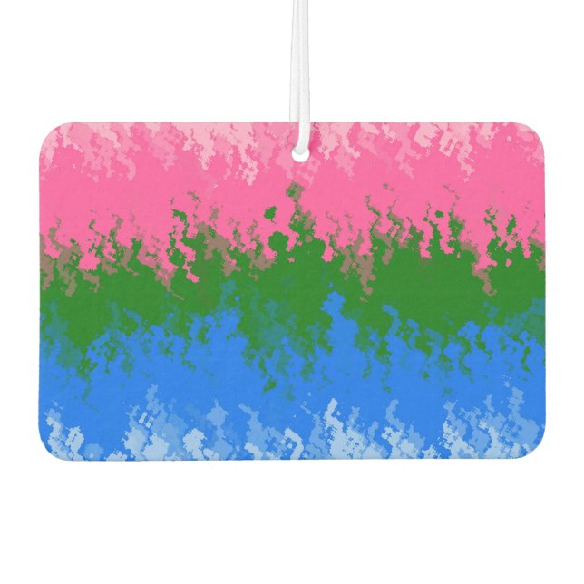 Désodorisant Pour Voiture Drapeau de fierté omniromantique (Devant)
