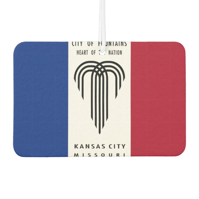 Désodorisant Pour Voiture Drapeau de Kansas (Devant)