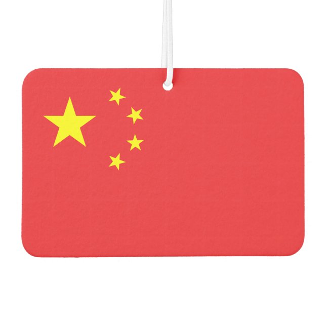 Désodorisant Pour Voiture Drapeau de la Chine (Devant)